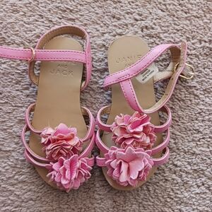 Janie and Jack Pink Floral Kids Sandals